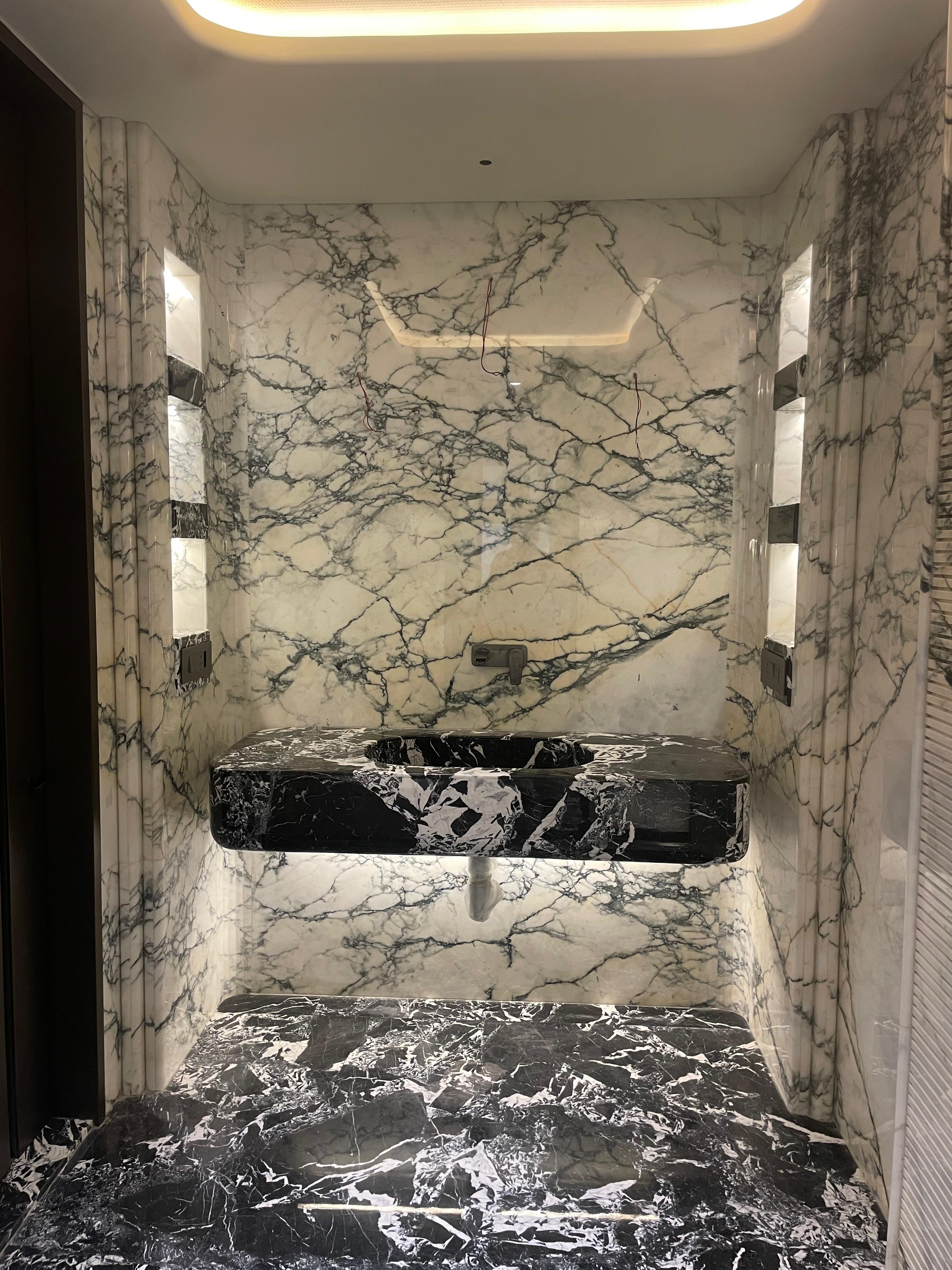 Backlit Basin Marble Counter